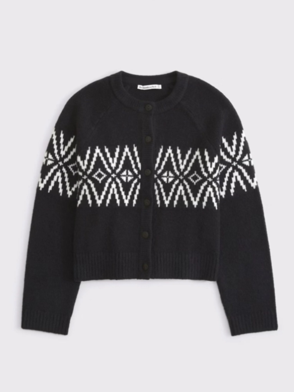 Abercrombie & Fitch - Fairisle Crew Cardigan - Size XS - Picture 2 of 4